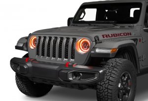Jeep Gladiator Headlight Assemblies - ORACLE Lighting - Dynamic ColorSHIFT