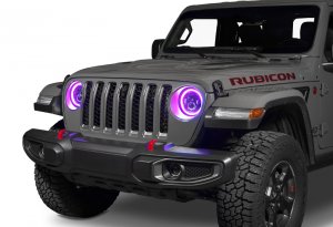 Jeep Gladiator Headlight Assemblies - ORACLE Lighting - Dynamic ColorSHIFT