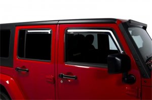 Jeep Wrangler JK Element Tinted Window Visors - Side - Putco - Tinted - `07-`18
