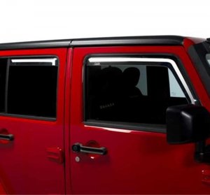 Jeep Wrangler JK Element Tinted Window Visors - Side - Putco - Tinted - `07-`18
