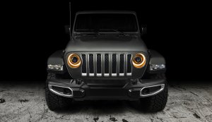 Jeep Gladiator Headlight Assembly - ORACLE Lighting - Oculus Bi-LED Projector - Amber/White - `20-`21