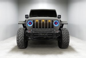 Jeep Gladiator Headlight Assemblies - ORACLE Lighting - Oculus Bi-LED Projector - ColorSHIFT