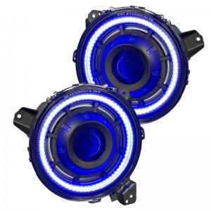 Jeep Gladiator Headlight Assemblies - ORACLE Lighting - Oculus Bi-LED Projector - ColorSHIFT