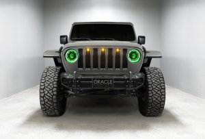 Jeep Gladiator Headlight Assemblies - ORACLE Lighting - Oculus Bi-LED Projector - ColorSHIFT
