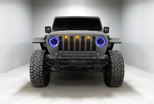 Jeep Gladiator Headlight Assemblies - ORACLE Lighting - Oculus Bi-LED Projector - ColorSHIFT