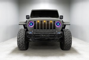 Jeep Gladiator Headlight Assemblies - ORACLE Lighting - Oculus Bi-LED Projector - ColorSHIFT