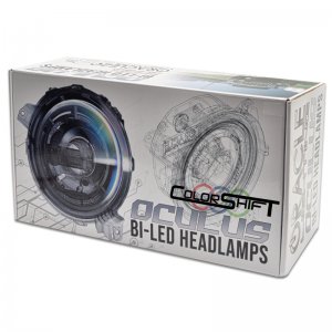 Jeep Gladiator Headlight Assemblies - ORACLE Lighting - Oculus Bi-LED Projector - ColorSHIFT