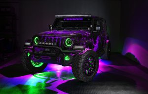 Jeep Gladiator Headlight Assemblies - ORACLE Lighting - Oculus Bi-LED Projector, ColorSHIFT, BC1 Controller