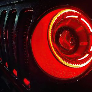 Jeep Gladiator Headlight Assemblies - ORACLE Lighting - Oculus Bi-LED Projector, ColorSHIFT, BC1 Controller