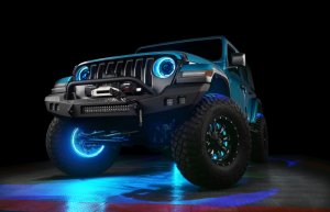 Jeep Gladiator Headlight Assemblies - ORACLE Lighting - Oculus Bi-LED Projector, ColorSHIFT, BC1 Controller