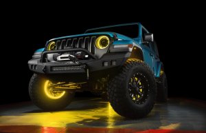 Jeep Gladiator Headlight Assemblies - ORACLE Lighting - Oculus Bi-LED Projector, ColorSHIFT, BC1 Controller