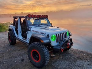 Jeep Gladiator Headlight Assemblies - ORACLE Lighting - Oculus Bi-LED Projector, ColorSHIFT, BC1 Controller