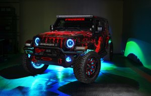 Jeep Gladiator Headlight Assemblies - ORACLE Lighting - Oculus Bi-LED Projector, ColorSHIFT, BC1 Controller
