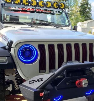 Jeep Gladiator Headlight Assemblies - ORACLE Lighting - Oculus ColorSHIFT Bi-LED Projector