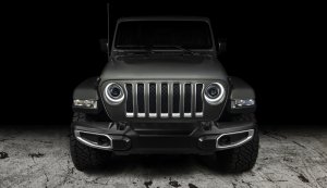 Jeep Gladiator Headlight Assemblies - ORACLE Lighting - Oculus Bi-LED Projector Headlights - Graphite Metallic
