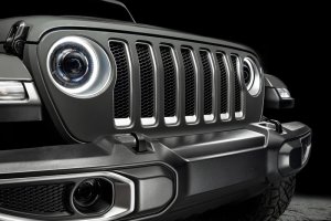 Jeep Gladiator Headlight Assemblies - ORACLE Lighting - Oculus Bi-LED Projector Headlights - Graphite Metallic