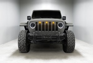 Jeep Gladiator Headlight Assemblies - ORACLE Lighting - Oculus Bi-LED - Matte Blk
