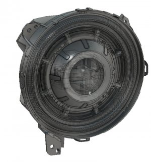 Jeep Gladiator Headlight Assemblies - ORACLE Lighting - Oculus Bi-LED - Matte Blk