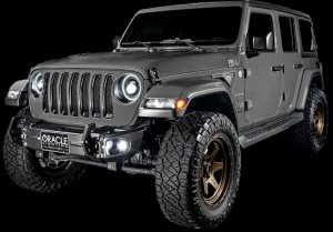 Jeep Gladiator Fog Light Assembly - ORACLE Lighting - High Performance W LED - Blue