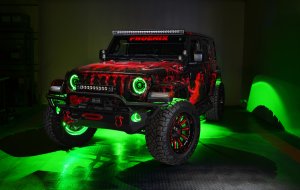 Jeep Gladiator Fog Light Assembly - ORACLE Lighting - High Performance W LED - Green