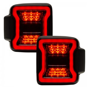 Jeep Wrangler JL Tail Lights - ORACLE Lighting - Black Series LED - Black - `19-`21