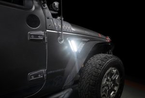 Jeep Wrangler JK Sidetrack LED Lighting System - Side - ORACLE Lighting - Matte Black