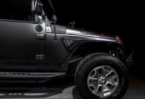 Jeep Wrangler JK Sidetrack LED Lighting System - Side - ORACLE Lighting - Matte Black