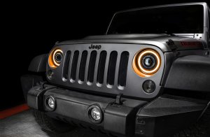 Jeep Wrangler JK Projector Headlights - ORACLE Lighting - Oculus 7in Switchback Bi-LED - `07-`18
