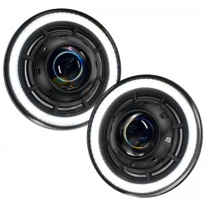 Jeep Wrangler JK Projector Headlights - ORACLE Lighting - Oculus 7in Switchback Bi-LED - `07-`18