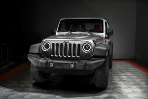 Jeep Wrangler JK Projector Headlights - ORACLE Lighting - Oculus 7in Switchback Bi-LED - `07-`18