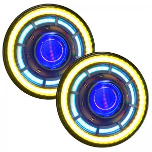 Jeep Wrangler JK Projector Headlights - ORACLE Lighting - Bi-LED, ColorSHIFT - ColorSHIFT - `07-`18