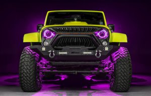 Jeep Wrangler JK Projector Headlights - ORACLE Lighting - Bi-LED - ColorSHIFT - `07-`18