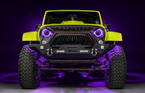Jeep Wrangler JK Projector Headlights - ORACLE Lighting - Bi-LED - ColorSHIFT - `07-`18