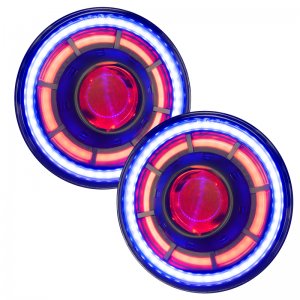 Jeep Wrangler JK Projector Headlights - ORACLE Lighting - ColorSHIFT BiLED - `07-`18