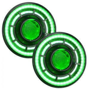 Jeep Wrangler JK Projector Headlights - ORACLE Lighting - ColorSHIFT BiLED - `07-`18