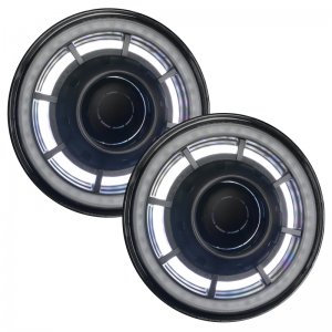 Jeep Wrangler JK Headlight Assembly - ORACLE Lighting - Bi-LED Projector - ColorSHIFT