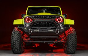 Jeep Wrangler JK Headlight Assembly - ORACLE Lighting - Bi-LED Projector - ColorSHIFT