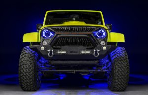 Jeep Wrangler JK Headlight Assembly - ORACLE Lighting - Bi-LED Projector - ColorSHIFT