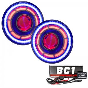 Jeep Wrangler JK Headlight Assembly - ORACLE Lighting - Bi-LED Projector - ColorSHIFT