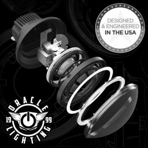 Jeep Wrangler JK BiLED Projector Headlights - ORACLE Lighting - RGB+W - ColorSHIFT - `07-`18