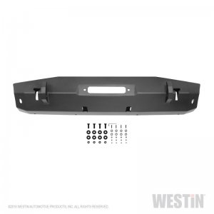 Jeep Wrangler JK Stubby Front Bumper - Front - Westin - WJ2 - Textured Black - `07-`18