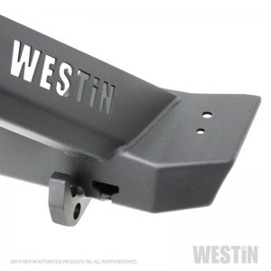 Jeep Wrangler JK WJ2 Stubby Front Bumper with LED Light Bar Mount - Front - Westin - Textured Black - `07-`18