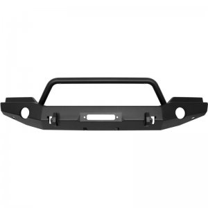 Jeep Wrangler JK Full Width Front Bumper w/Bull Bar - Front - Westin - WJ2 - Textured Black - `07-`18