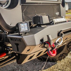 Jeep Gladiator Bumper - Front - Westin - WJ2 Stubby with Bull Bar - Textured Black - `20-`22