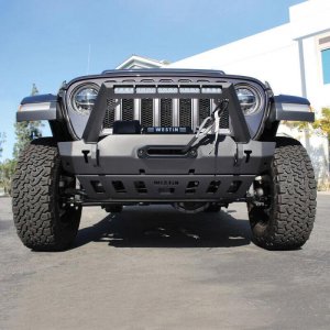 Jeep Wrangler JL Front Bumper Skid Plate - Front - Westin - WJ2 - Textured Black - `18-`19