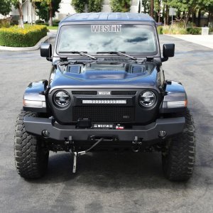 Jeep Wrangler JL Full Width Front Bumper - Front - Westin - WJ2 - Textured Black - `18-`20