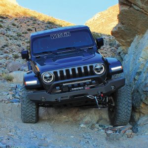 Jeep Wrangler JL Full Width Front Bumper - Front - Westin - WJ2 - Textured Black - `18-`19