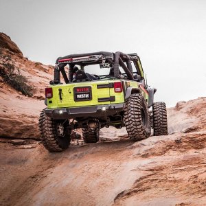 Jeep Wrangler JK Rear Bumper - Rear - Westin - WJ2 - Textured Black - `07-`18