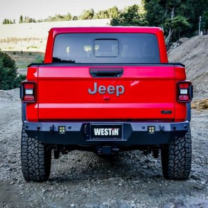 Jeep Gladiator Bumper - Rear - Westin - WJ2 - Textured Black - 2020+