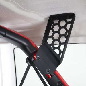 Jeep Wrangler JL Rack Mount Kit - Go Rhino - SRM - Textured Black - `19-`22